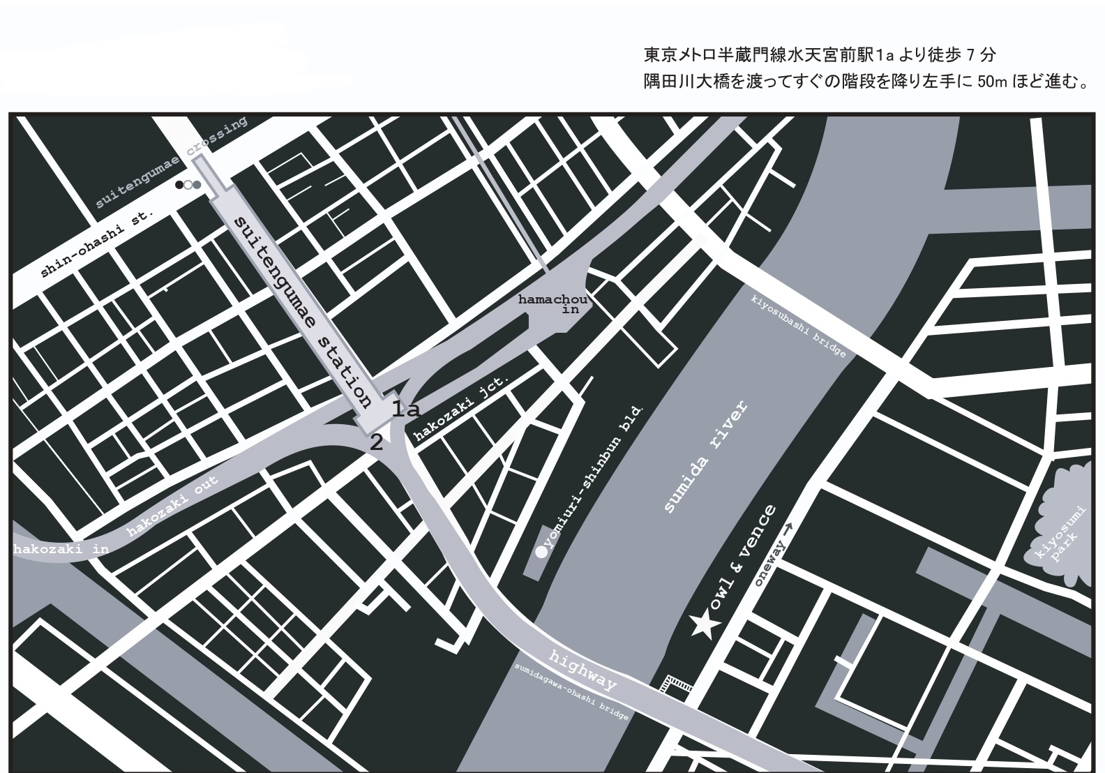 ヴァンス東京・ウェディング リバーサイド　地図